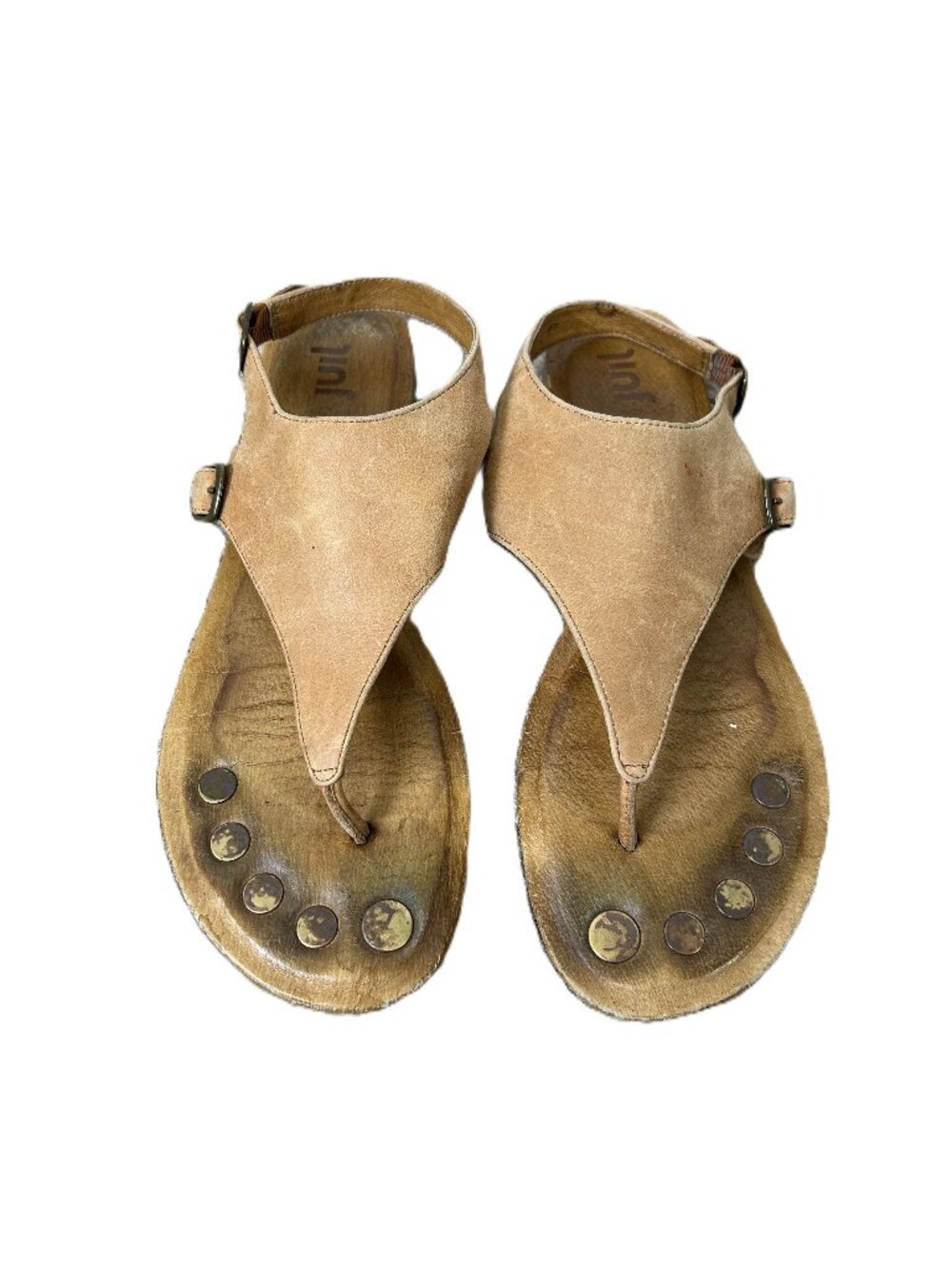 Juil Grounding Earthing Sandals Tan Leather 10